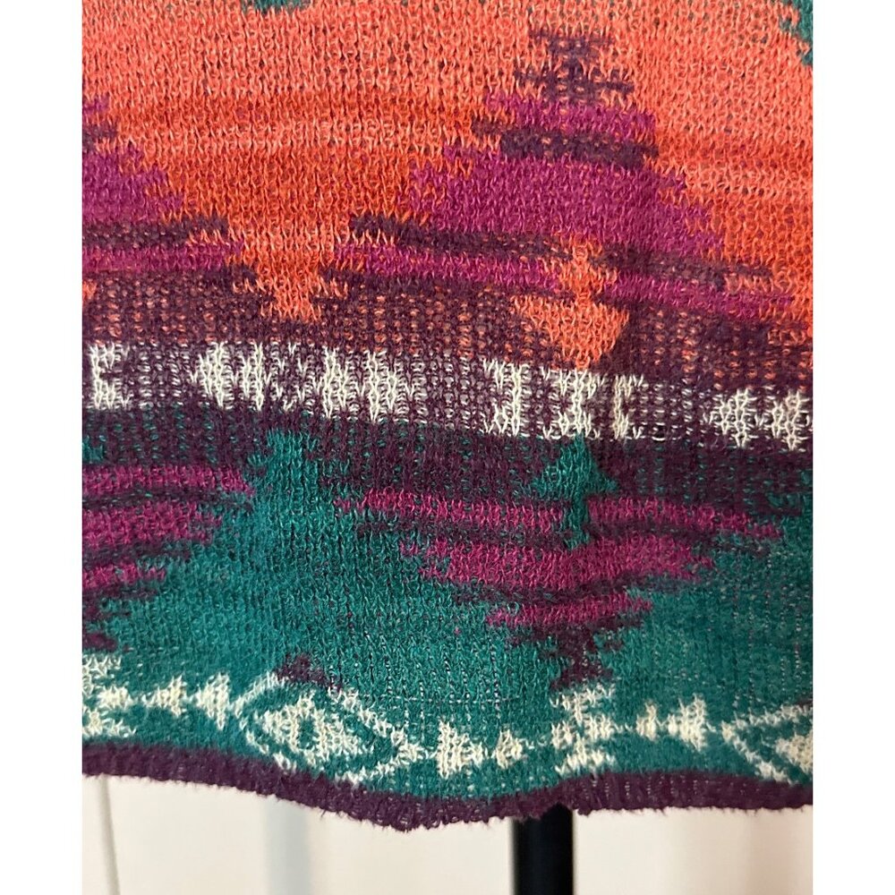 Coastal Boho Cowgirl Denim & Supply LRL Top Pullover Sweater Medium Ramie Blend - Picture 6 of 11